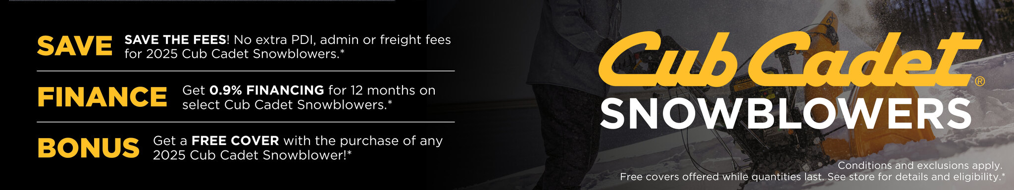 BWM Banner Cub Cadet Snow Promo